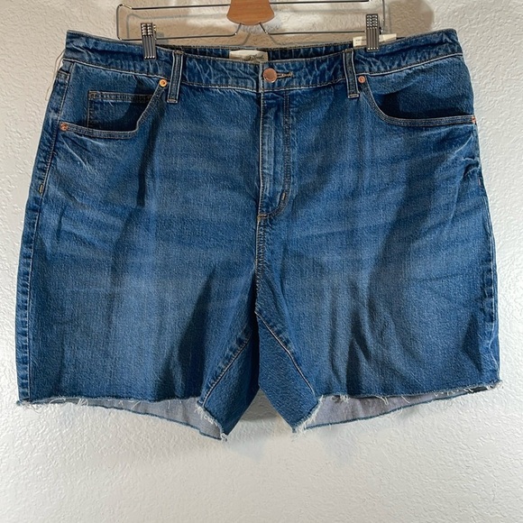UNIVERSAL THREAD Vintage Bermuda Stretch Raw Hem Denim Jean Shorts Size 20 NEW - Picture 3 of 15